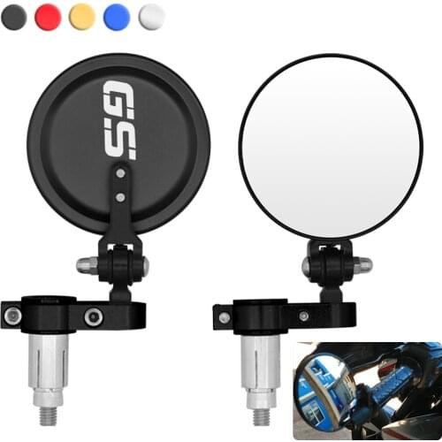 GS Motorcycle CNC Aluminum Rearview Mirrors " Handle Bar End 7/8" For BMW R1250GS R1200GS F850GS F800GS F750GS F650GS R 1250GS