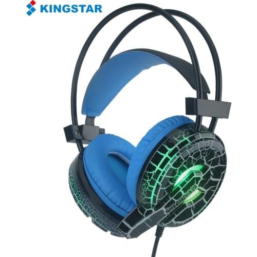 KINGSTAR H6 Gaming Headset Professional Gaming Headset Wired Headphone With Microphone Stereo LED Light Earphone for Computer