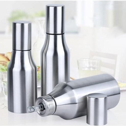 304 Stainless Steel Oil Pot Dust Proof And Leak Proof Edible Oil Bottle 500ml 700ml 1000ml