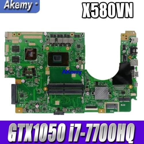 X580VD Motherboard with GTX1050 Graphics card i7-7700HQ CPU For Asus Flying fortress X580 X580V X580VD X580VN laptop Mainboard