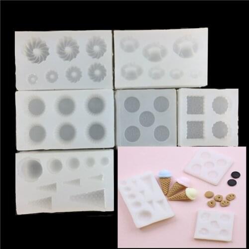 Mini Fondant Silicone Mold DIY Cake Decoration Chocolate Clay Epoxy Crystal Silicone Mold Baking Kitchen Accessories