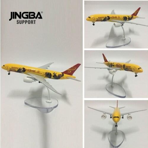 JASON TUTU 16cm Hainan Airlines Boeing 787 Model Airplane Model Plane Aircraft Diecast Metal 1/400 Scale Planes Drop shipping