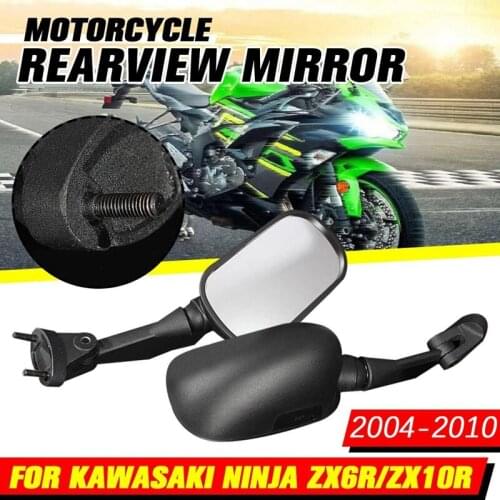 Motorcycle Rear View Mirrors for Kawasaki Ninja ZX6R ZX10R Ninja 650 636 ZX-6R ZX6RR 2005-2008 ZX-10R 2004-2010