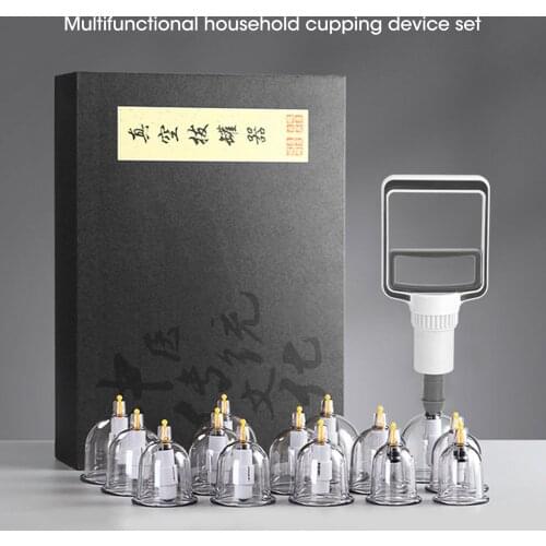 24 Cans Vacuum Cupping Massage Set Chinese Medicine Physiotherapy Healthy Care Anti-Cellulite Suction Cups For Body Massager