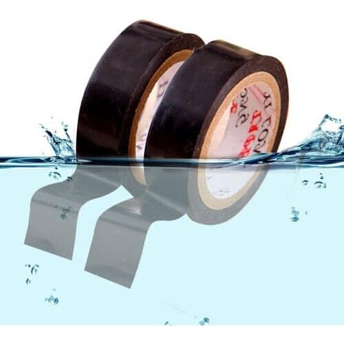 Flame Retardant Insulation Insulating Tape Black Adhesive Vinyl Electrical waterproof PVC 10M x 15mm