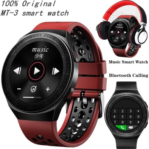 Orginal MT-3 Smart Watch Support Bluetooth Call Recording Music Playback With Big Microphone 8G RAM Smartwatch Men ECG PPG Watch