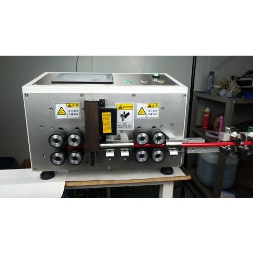 Fully automatic computer jacket cable Multi-core sheathed peeling cut Big cable sheath stripper wire stripping cutting machine