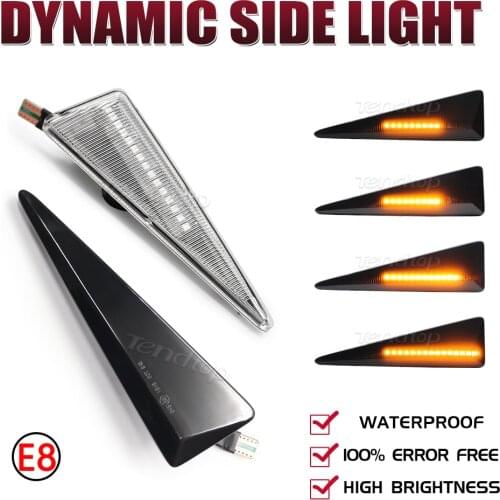 For Renault MK4 Vel Satis Wind Avantime Megane 2 Scenic 2 Espace 4 Dynamic Blinker LED Turn Signal Side Marker Lamp Car Lights