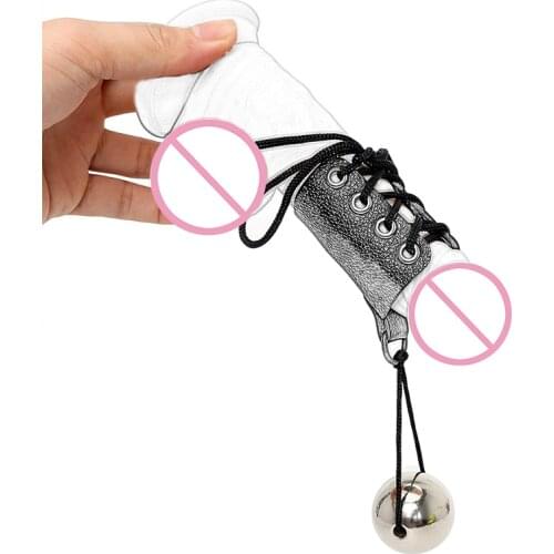 Adjustable Cock Ring Penis Extender Enlargement Trainer Heavy Weight Hanger Stretcher Kit Sex Toys for Men Time Delay Enhancer