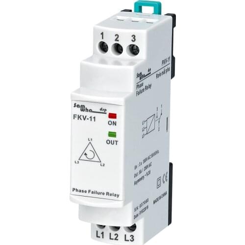 Samwha-Dsp FKV-11 Three-Phase Phase Failure, Phase Asymmetry Relay, (Asym. 30%), (Non-Neutual)