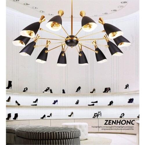 Nordic minimalist postmodern chandelier Creative Art Living Room Dining Room Bedroom Office Restaurant Lighting fixture