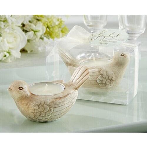 Wedding Favors "Songbird" Tea light Candle Holder Love Bird Tealight Holder 100pieces/lot FREE SHIPPING(comes without the candle