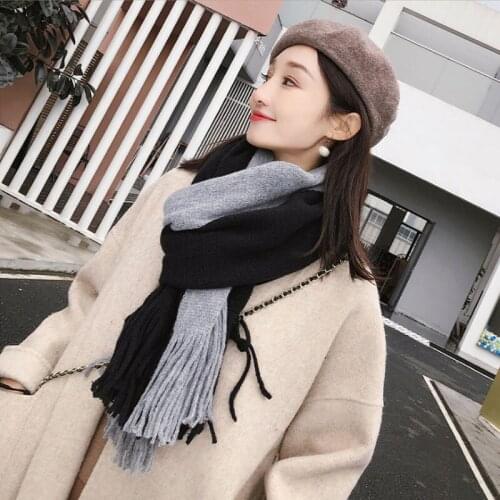 VIANOSI 2020 Women Cashmere Scarf With Tassel Lady Winter Long Scaves Fashion Warm Female Shawl