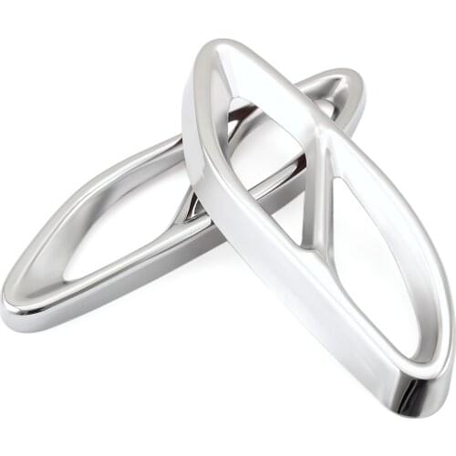 VCiiC 2pcs Steel Exhaust Trims For Mercedes Benz GLC C E-Class C207 Coupe 2014-2017 W212 W213 W205 X253 C180 C200 Car Part