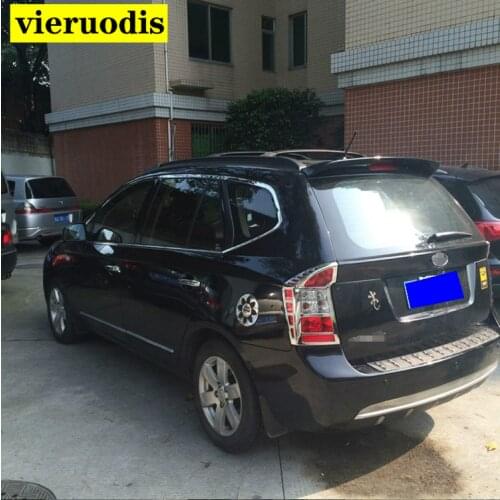 ABS high quality big rear window rear wing spoiler for 2007 2008 2009 2010 2011 kia carens by primer paint carens spoiler