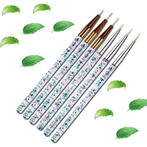 1/3Pcs Acrylic French Stripe Nail Art Liner Brush Set Ultra-thin Line DIY Drawing Pen Manicure Tool Nail Acrylic Accessorie