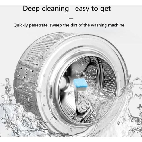 12pcs Washing Machine Cleaner Washer Cleaning Washing Mahine Tabs Laundry Soap Tools Detergent Effervescent Tablet Washer Block