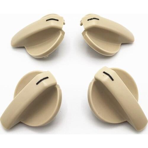 4pcs For Touran Polo Beige Rear Reading light Switch Rear Ceiling light switch knob Car Interior Accessories