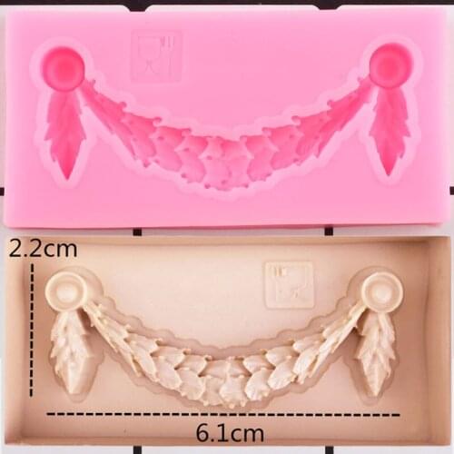 Baroque Relief Silicone Mold Cake Border Fondant Molds Wedding Cake Decorating Tools Chocolate Gumpaste Moulds Candy Clay Mould