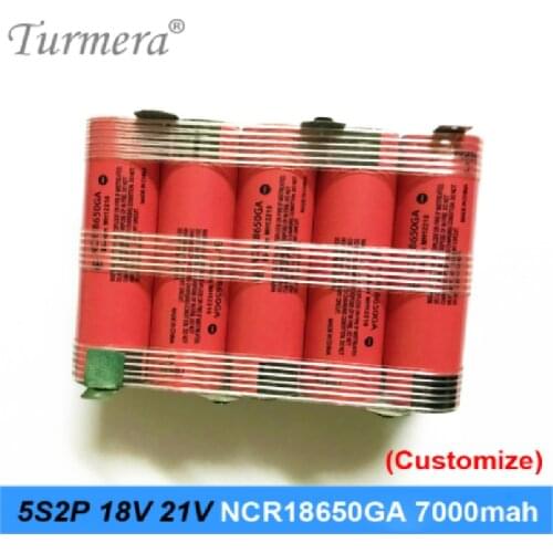 Battery Pack 5s2p 18650 NCR18650ga 3500mah 7000mah 18v 21v soldering battery for screwdriver tools battery customized battery