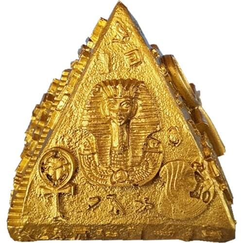 Egyptian Pyramids Model Modern Style Resin Miniature Figurines Gift Garden Home Room Decoration Collection