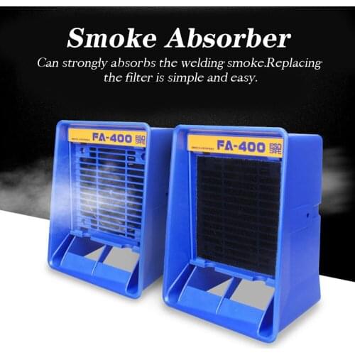 FA-400 Solder Iron Smoke Absorber Fume Extractor Soldering Air Blower Desktop Exhaust Fan Ventilator Smoke Absorb Machine