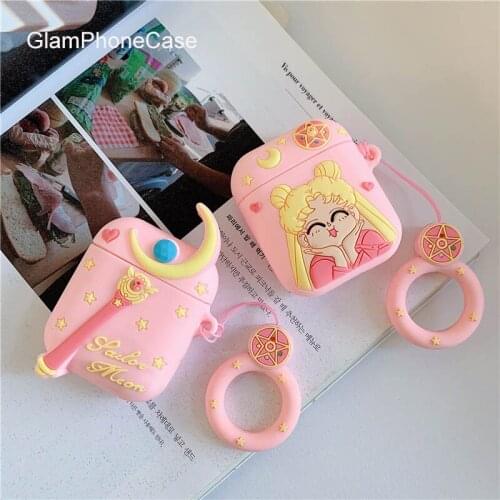 GlamPhoneCase Cute Geautiful Girl Airpods1/2 Generation Protective Cover Apple Wireless Bluetooth Headset Box