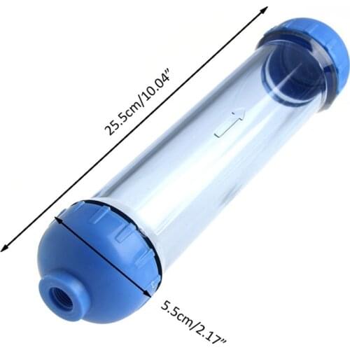 Water Filter Housing DIY Fill T33 Shell Filter Tube Transparent Reverse Osmosis