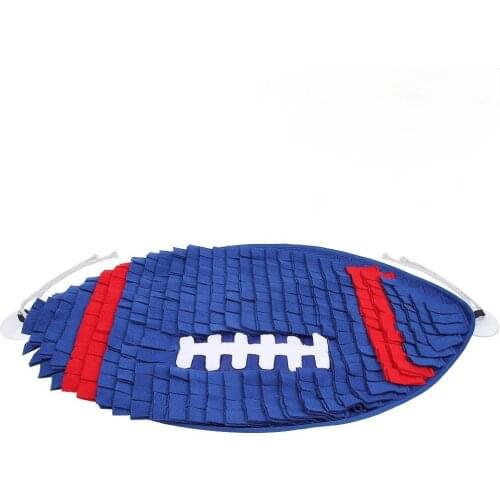 Simple Rugby Shape Pets Snuffle Mats Anti -Choking Intelligence Pads Cat Dog Training Blanket Pet Slowing Feeding Nosework Toys