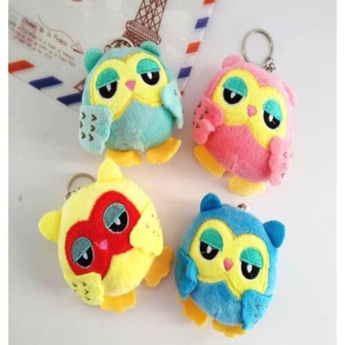 10CM Kawaii Cute OWL Anime Plush Toys Stuffed Animal Key Chain Doll Among Us Toys For Children