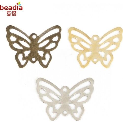 Fashion 10Pcs/lot Ancient Bronze/Gold/White Colors Size 16*21mm Pendant Retro Fashion For DIY Jewelry Accessories