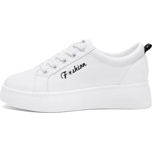 Round-Toe Platform Low-Top Shoes, Inner Increased Solid Color WomenS Shoes, Platform WomenS Shoes