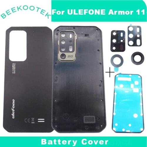 New Original Battery Cover Back Housing Module +Foam Adhensive+Rear Camera Lens Replacement Parts Ulefone Armor 11Smartphone