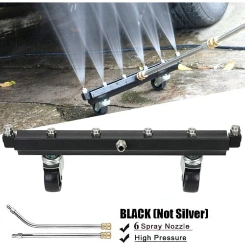 High Pressure Washer Undercarriage Cleaner,6 Nozzle Garden Cleaning Machine with 2 Washer Extension Wands, 4000 PSI
