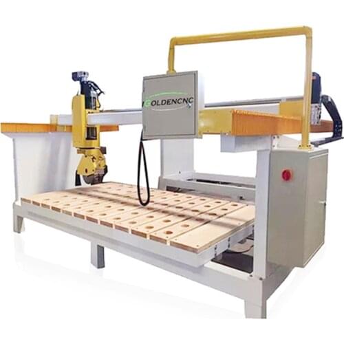 Single Blade Stone Marble Granite Quartz Block Cutter 5 Axis CNC Router Cutting Machine for 3D 4D 5D Stone Works