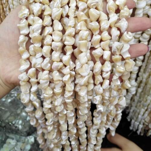 Wholesale Natural shell Beaded irregular shape craft shell loose beads For jewelry making DIY Bracelet necklace accessories