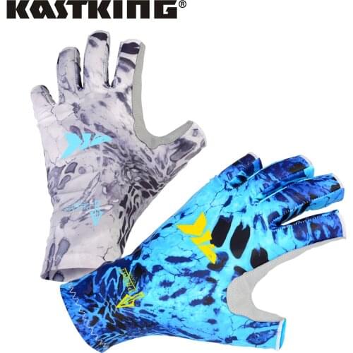 KastKing Fishing Gloves SPF 50 Sun Men Hands Protection Gloves Breathable Outdoor Sportswear Gloves Carp Fishing Apparel Pesca