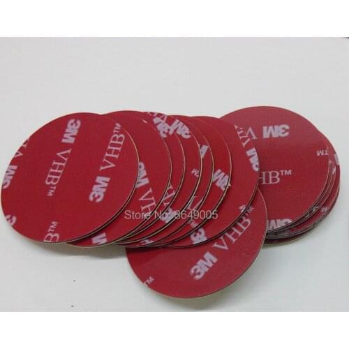 Custom Size Diameter Circle 1000 pcs/lot 3M VHB tape Thick 0.64mm high performance color black 3M double sided tape 3M 5925