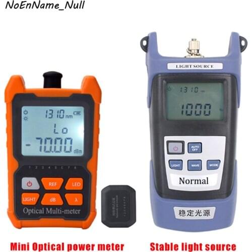 Portable Fiber Optical Power Meter -70~+6dbm 8 Wavelengths with RJ45 Network cable tester, Stable light source Fiber test tool