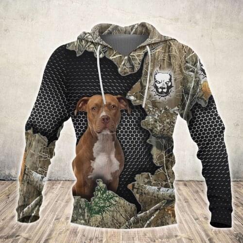 Drop shipping Love Pitbull Dog 3D All Over Printed Mens autumn Hoodie Unisex Casual Pullover Streetwear Jacket Tracksuits DK257