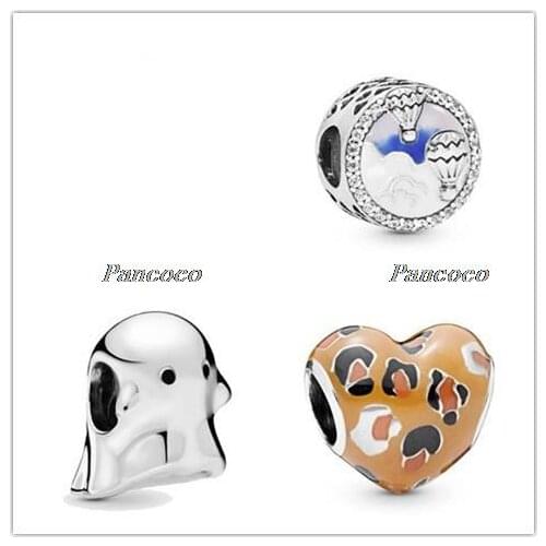 925 Sterling Silver Beads Hot Air Balloon Trip Charm Fit Pandora Women Bracelet & Necklace Diy Jewelry