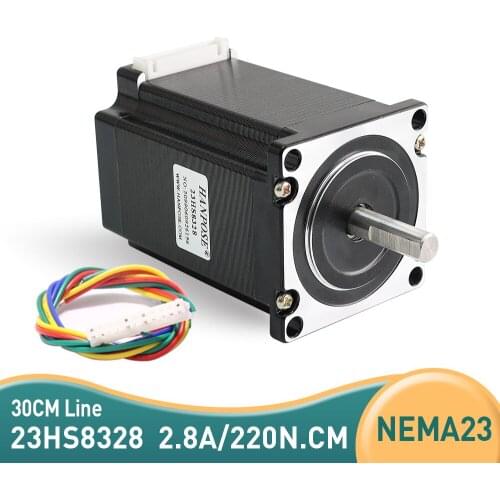 5pcs Nema23 Stepper Motor 2.8A 220N.cm 83mm 23HS8328 315 Oz-in for CNC worm wheel edging machine 57 step motor