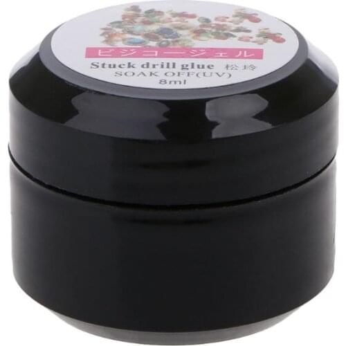 Strong Nail Art Rhinestone Glue Gel Adhesive Resin Gem Jewelry Polish Decor 8ml Nail Salon Tools