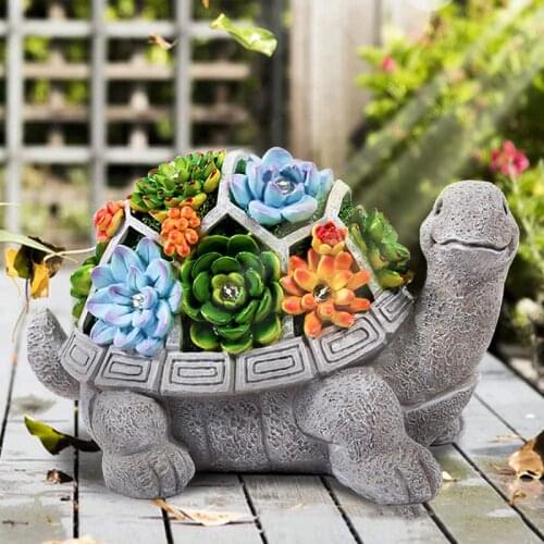 Outdoor Tortoise Solar Lamp Waterproof Garden Statues Garden Solar Lights Outdoor Solar Powered lamp garden light
