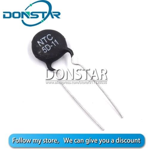 10PCS 5D11 NTC 5D-11 NTC5D-11 DIP-2 Thermal Resistor New