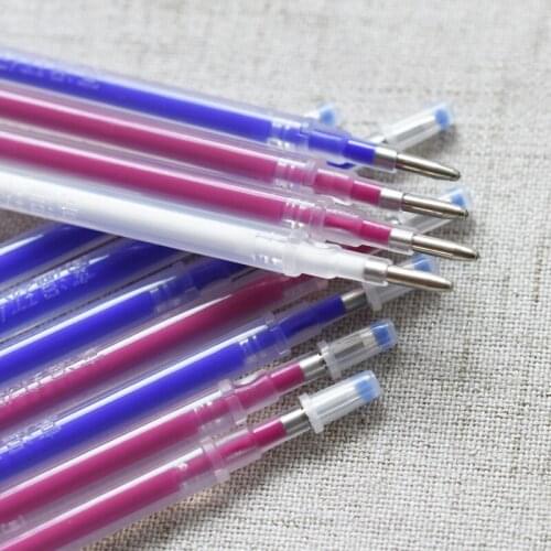 100PCS Mercury pen Marker pen High temperature disappearing refill Clothing Shoes apparel Ironing hot achromatic pen Fading pen