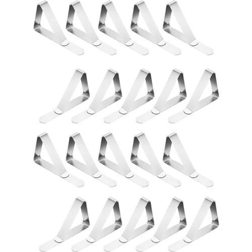 2pcs Stainless Steel Table Cloth Clip Cover Holder Party Picnic For Home And Restaurant Stable Clips Household Clothes Pegs