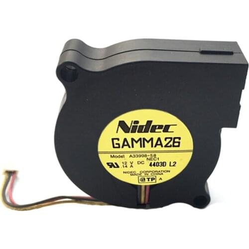 Original for Nidec A33998-58 12V 0.14A 5CM 5015 3-line Projector Cooling Fan