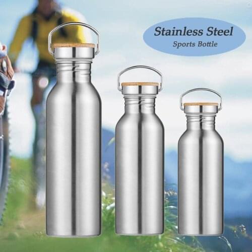 500/600/750ml Stainless Steel Water Bottle Portable Water Drinking Bottle Gym Sports Cycling Drinkware Kids School Gifts #T3P