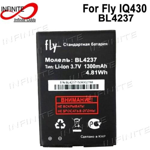 1300mAh BL4237 Battery For Fly IQ430 IQ-430 Smart Phone Accumulator ACCU